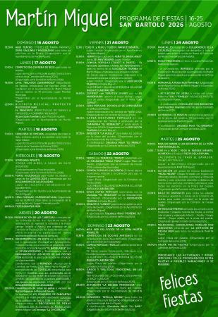 Imagen Programa Fiestas Martín Miguel 2026