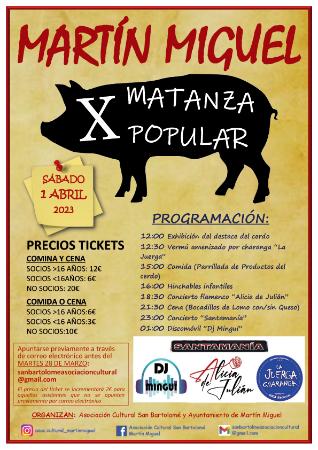 X MATANZA POPULAR